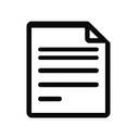 Минималистичная одноцветная иконка полного комплекта документов на белом фоне для оформления сайта
